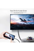 Type-C HDMI Dönüştürücü Telefon Tablet Uyumlu Görüntü Aktarım Televizyon Kablosu 4K HDMI 180cm - 4