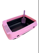 ELEKLİ AÇIK KEDİ TUVALET SET-9 PARÇA-PEMBE - 3