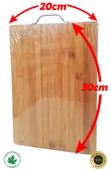 Metal Kulplu Bambu Kesim Tahtası thumbnail 4