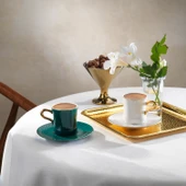 Schafer Vogue 6 Kişilik Kahve Fincan Seti-12 Parça-Çok Renkli - 1