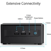 ASUS NUC 13 PRO NUC13ANBI5 CORE i5 1340P-164B RAM-512GB NVME-FDOS MINI PC - 5
