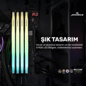 Timetec Pinnacle PKMD4U32C16CHW16G 16GB DDR4 3200Mhz 2Rx8 CL16 RGB Masaüstü Ram - 6