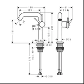 Hansgrohe Tecturis S Lavabo Bataryası 150 73340000 - 6