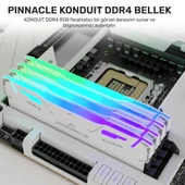 Timetec Pinnacle PKMD4U32C16CHW16G 16GB DDR4 3200Mhz 2Rx8 CL16 RGB Masaüstü Ram - 2
