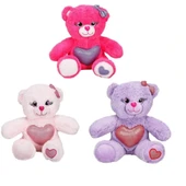 - PELUŞ KALPLİ OTURAN AYICIK 26 CM - 1