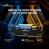 Timetec Pinnacle PKMD4U32C16CHB16G 16GB DDR4 3200Mhz 2Rx8 CL16 RGB Masaüstü Ram - 6