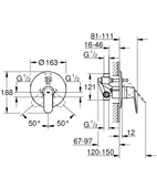 Grohe Eurosmart Cosmo Ankastre Banyo Bataryası - 32879000 - 2