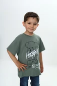 Toontoy Erkek Çocuk Ayıcık Baskılı Tişört - 2