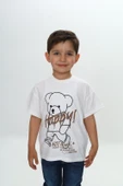 Toontoy Erkek Çocuk Ayıcık Baskılı Tişört - 10