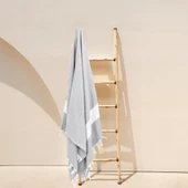 Homedius %100 Pamuk Siyah-Gri Elmas Peştemal 2'li - 100x180 cm - 3