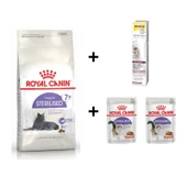 Royal Canin +7 Yaş Üzeri Kısırlaştırılmış Kedi Maması 1,5 Kg + 2 Adet RC Yaş Mama 85 gr + 20 gr GimCat Malt - 1