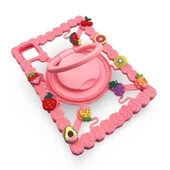 Lenovo Tab M10/P11/M11/K11/PRO/PLUS 9-10-11inç Tabletlere Uyumlu Mevye Desenli Çocuk Kılıfı - 1