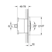Grohe Raınshower F Ankastre Yan Duş 127X127 Mm - 27251000 - 2