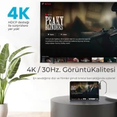 Bix BX16HB 4in1 Type-C 4K@30Hz HDMI, USB 3.0, AUX, 100W PD iPad, Macbook/Windows Uyumlu Çoklayıcı Adaptör - 5
