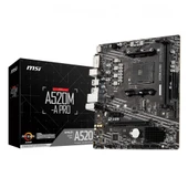 MSI A520M-A PRO Amd A520 Soket AM4 DDR4 4600 MHz(OC) M.2 Anakart - 1