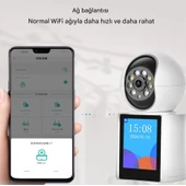 1080P Bebek İzleme Monitörü Kapalı Gözetim Video Çağrı Ev Güvenlik Kamerası Wifi PTZ IPS ekran - 4