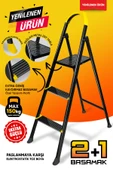Ertekpa Leo 2+1 Basamaklı Metal Merdiven - 1