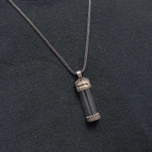 Gümüş İçi Açılabilen Muska Kabı Cevşen Erkek Kolye SL10816 thumbnail 5