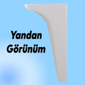 Mobilya Kanepe Sehpa TV Ünitesi Koltuk Ayağı 19 cm Beyaz Baza Ayak 4 Adet thumbnail 6