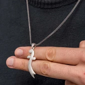 Gümüş Zülfikar Kılıcı Erkek Kolye SL10795 thumbnail 2