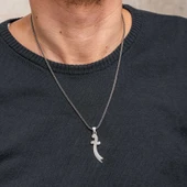 Gümüş Zülfikar Kılıcı Erkek Kolye SL10795 thumbnail 6