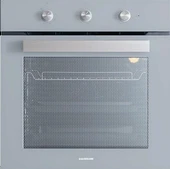 Silverline Gri Cam Ankastre Set 4'lü Paket 3457 - CS5365S01 Woklu - BO6503S01 - MW9018S02 Mikrodalga thumbnail 4