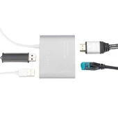 Digitus DA-70847 USB Type-C to USB 3.0 x2 HDMI RJ45 Multiport Dönüştürücü Adaptör - 4
