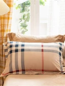 Beige Nevresim Takımı %100 Pamuk Çarşafı Lastikli - 3