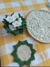 Papatya Bardak Altlığı - 1