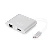 Digitus DA-70847 USB Type-C to USB 3.0 x2 HDMI RJ45 Multiport Dönüştürücü Adaptör - 1