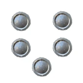 Omeyva Davet Parti Sunum Doğum Günü Gümüş Renkli Sert Plastik Mika Tabak - 22 Cm. -6 Adetlik 5 Paket thumbnail 1