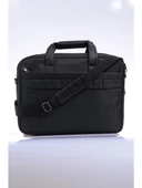 Ççs 71242 Siyah Kumaş Laptop Bölmeli Evrak Çantası - 3