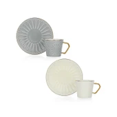 Schafer Glossy 2 Kişilik Kahve Fincan Seti 4 Parça-Asorti05 - 1