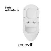 Creavit Terra Rim-Off Asma Klozet + Creavit Duck Yavaş Kapanır Kapak - 9