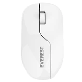 EVEREST SMW-973 USB Kablosuz 2.4Ghz Beyaz/Gri Mouse thumbnail 2