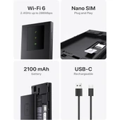 TENDA MF3 4G LTE WIFI6 BATARYALI TAŞINABİLİR MOBİL ROUTER thumbnail 4