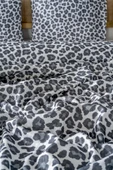 Leopar Siyah Çift Kişilik Baskılı Pike 200 x 220 cm - 4