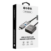 S-LINK SL-CR21 USB-USBC Metal Kart Okuyucu thumbnail 4