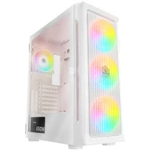 RAMPAGE 650W 80+ PROLIX MESH 4-RGB FANLI GAMING MID-TOWER PC KASASI BEYAZ - 1
