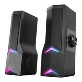 Rampage Elegant X10 2.0 Bluetooth'lu Rms 3W*2 RGB Işıklı Multimedia Usb 5V 45dB Gaming Oyuncu Speaker - 1