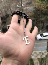 Behzat Ç Tesbihi 925 Ayar Gümüş Püsküllü Oltu Taşı Tesbih - 4
