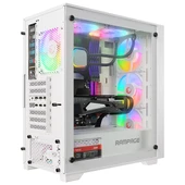 RAMPAGE 750W 80+ BRONZE VOYAGER 4-RGB FANLI GAMING MID-TOWER PC KASASI BEYAZ - 3