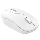 EVEREST SMW-973 USB Kablosuz 2.4Ghz Beyaz Mouse thumbnail 4
