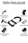 Bilek Güçlendirme Aleti Ayarlanabilir Siyah El Yayı Ön Arka Kol Güçlendirici Kas Geliştirici Fitness - 4