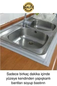 Premium Gri Ocak Tezgah Kenarı Banyo Mutfak Sızdırmaz Bant Su Geçirmez Küfe Dayanıklı 3,2 mt 1 Adet - 4