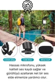 Ayarlanabilir Mikrofonlu Ses Kayıt Led Işıklı Çekim Selfie Çubuğu Canlı Yayın Tripod Vlog Çekim Kiti - 3