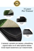 Özel Üretim 3 Katlı Evcil Hayvan Tuvalet Eğitim Halısı Yavru Köpek Yapay Çim Pet Park Temizlenebilir - 3