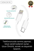 İphone Uyumlu Type-c Kablo 20w Hızlı Şarj Adaptörü Yeni Serilere Uygun 7 8 X 11 12 13 14 15 Plus Pro - 4