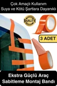 3 Adet İz Bırakmaz 50mmx 30mt Araba Montaj Bandı Oto Araç Sabitleme Bant Ekstra Güçlü Suya Dayanıklı thumbnail 1