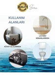 Premium Gri Ocak Tezgah Kenarı Banyo Mutfak Sızdırmaz Bant Su Geçirmez Küfe Dayanıklı 3,2 mt 1 Adet - 5